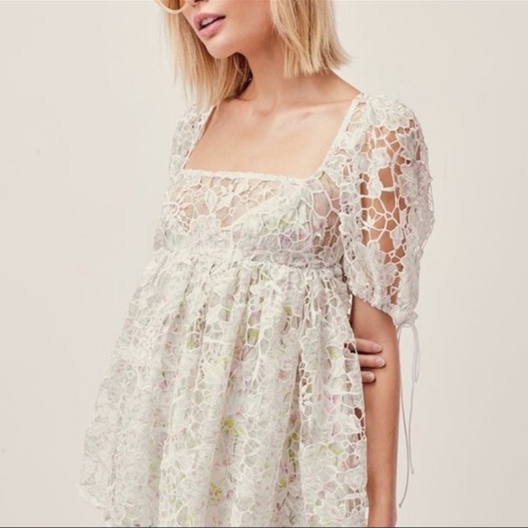 For Love and Lemons Sundae Babydoll Mini Dress - Picture 3 of 11